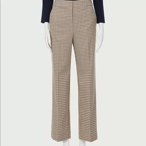 LOFT | Checked high rise wide leg pants